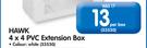 Hawk 4 x 4 PVC Extension Box 