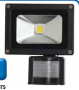 Flash Components 10W LED Floodlight With Sensor