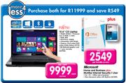 Fujitsu 15.6" Ci5 Laptop AH564+Microsoft Home And Business Plus McAfee Internet Security 1 User