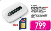 Huawei Mobile Wi-Fi Router Plus Red Bull Starter Pack E5220-Per Bundle