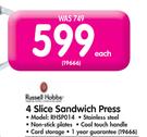 Russell Hobbs 4 Slice Sandwich Press