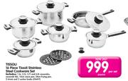 Tissoli 16 Piece Tissoli Stainless Steel Cookware Set-Per Set