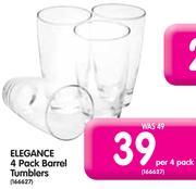 Elegance 4 Pack Barrel Tumblers-Per 4 Pack