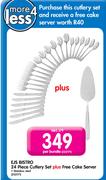 Ejs Bistro 24 Piece Cutlery Set+ Free Cake Server-Per Bundle