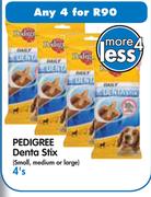 Pedigree Denta Stix(Small, Medium Or Large)-4's