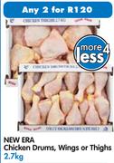 New Era Chicken Drums, Wings Or Thighs -2X2.7kg