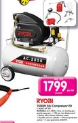 Ryobi 1500W 50L Compressor Kit KIT201-Per Kit