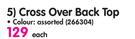 Cross Over Back Top-Each