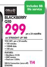 Cell Black Berry Q10-On Straight Up 100