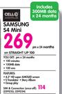 Cell Samsung S4 Mini-On Straight Up 100
