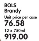 BOLS Brandy-12x750ml