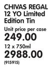 Chivas Regal 12 YO Limited Edition-12x750ml