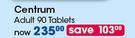 Centrum Adult 90 Tablets-Per Pack