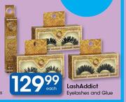 Lashaddict Eyelashes And Glue-Each
