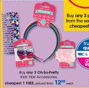 Oh-So-Pretty Kids Hair Accessories-Each