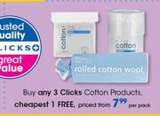 Clicks Cotton Products-Per Pack