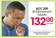 ACC 200 Effervescent Tablets-40's Per Pack