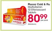 Plusssz Cold & Flu Multivitamin Effervescent Tablets-10's Per Pack