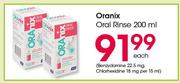 Oranix Oral Rinse-200ml Each