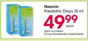 Nazovin Paediatric Drops-10ml Each