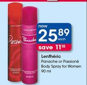 Lentheric Panache Or Passione Body Spray For Women-90ml Each