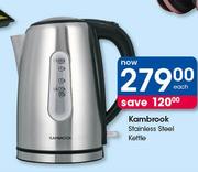 Kambrook Stainless Steel Kettle-Each