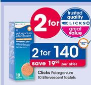 Clicks Pelargonium Effervescent Tablets-2X10's Pack