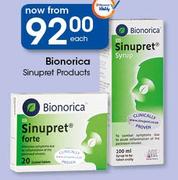 Bionorica Sinupret Products-Each