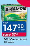 B-Cal-Dm Supplement-100 Tablets Per Pack