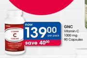 GNC Vitamin C 1000mg-90 Capsules Per Pack