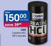 USN Creatine HCL 100 Capsules-Per Pack