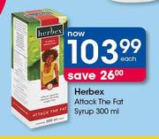 Herbex Attack The Fat Syrup-300ml Each