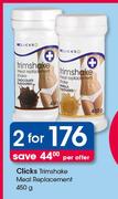 Clicks Trimshake Meal Replacement-2 x 450g