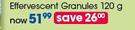 Alkafizz Effervescent Granules-120g Each