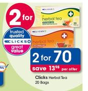 Clicks Herbal Tea Bags-2X20's