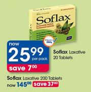 Soflax Laxative Tablets-20's Per Pack