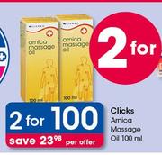 Clicks Amica Massage Oil-2X100ml
