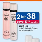 Lentheric Hoity Toity Body Sprays For Women-2 x 90ml