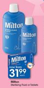 Milton Sterilising Fluid Or Tablets-Each