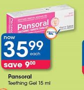 Pansoral Teething Gel-15ml Each