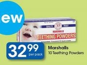 Marshalls 10 Teething Powders-Per Pack