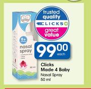 Clicks Made 4 Baby Nasal Spray-50ml Each