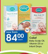 Colief Baby Scalp Oil, Vitamin D3 Or Infant Drops-Each