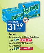 Karvol Decongestant Inhalation-10 Capsules Each