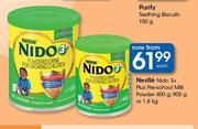 Nestle Nido 3+ Plus Pre School Milk Powder 400g, 900g Or 1.8Kg-Each