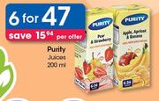 Purity Juices-6X200ml