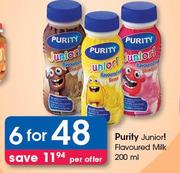 Purity Junior! Flavoured Milk-6X200ml