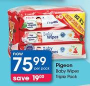 Pigeon Baby Wipes Triple Pack-Per Pack