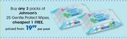 Johnson's Gentle Protect Wipes-25's Per Pack