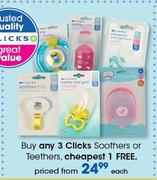 Clicks Soothers Or Teethers-Each